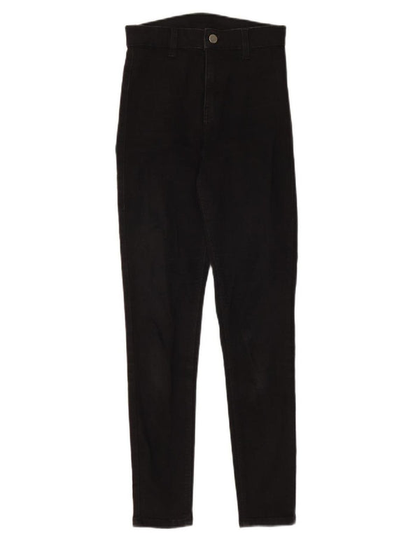 Topshop Jean skinny taille haute pour femme UK 8 Small W24 L28 Noir Coton