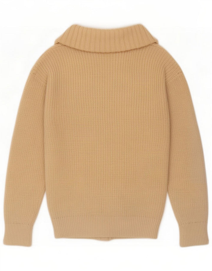 Vintage Cardigan pour homme en laine beige moyen