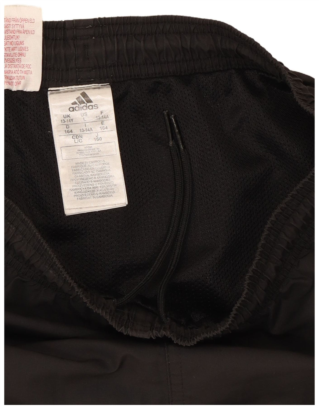 Adidas Short de sport garçon 13-14 ans Noir Polyester