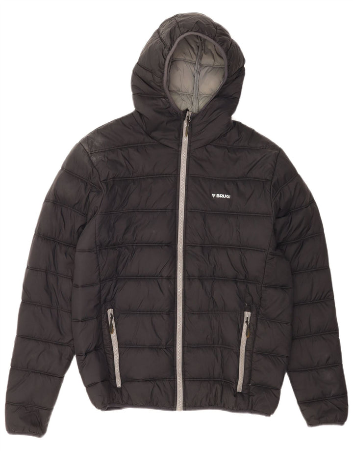 Brugi Veste matelassée à capuche IT 52 XL Noir Polyamide