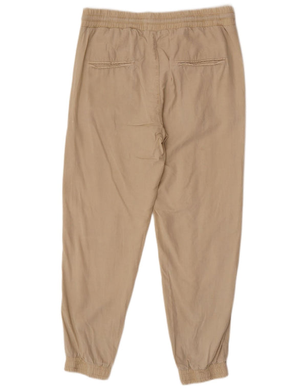 Zara Pantalon de jogging décontracté pour femme Medium W28 L26 Beige Lyocell