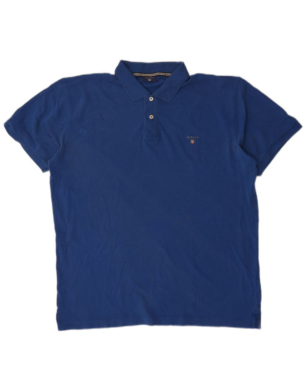 Gant Polo Homme XL Bleu Coton