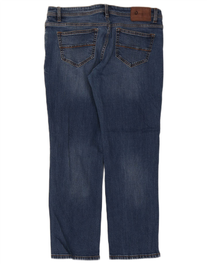 Dack's Jean droit coupe droite pour homme IT 50 Large W34 L28 Bleu Coton