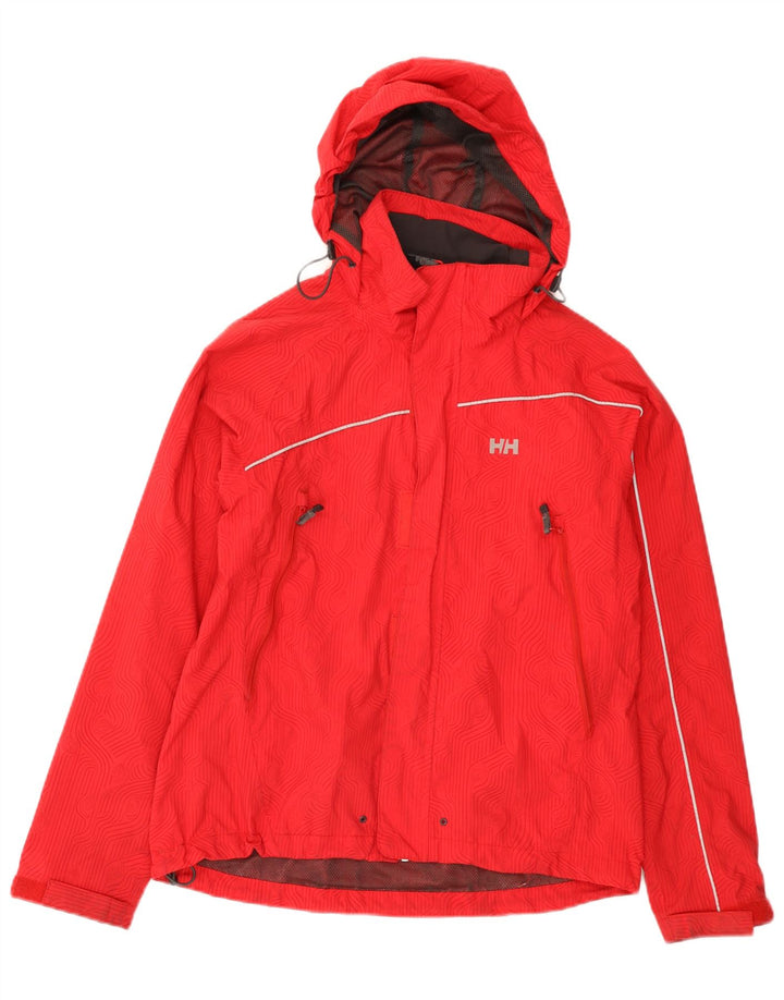 Helly Hansen Veste de pluie à capuche pour homme UK 36 Small Rouge Polyamide