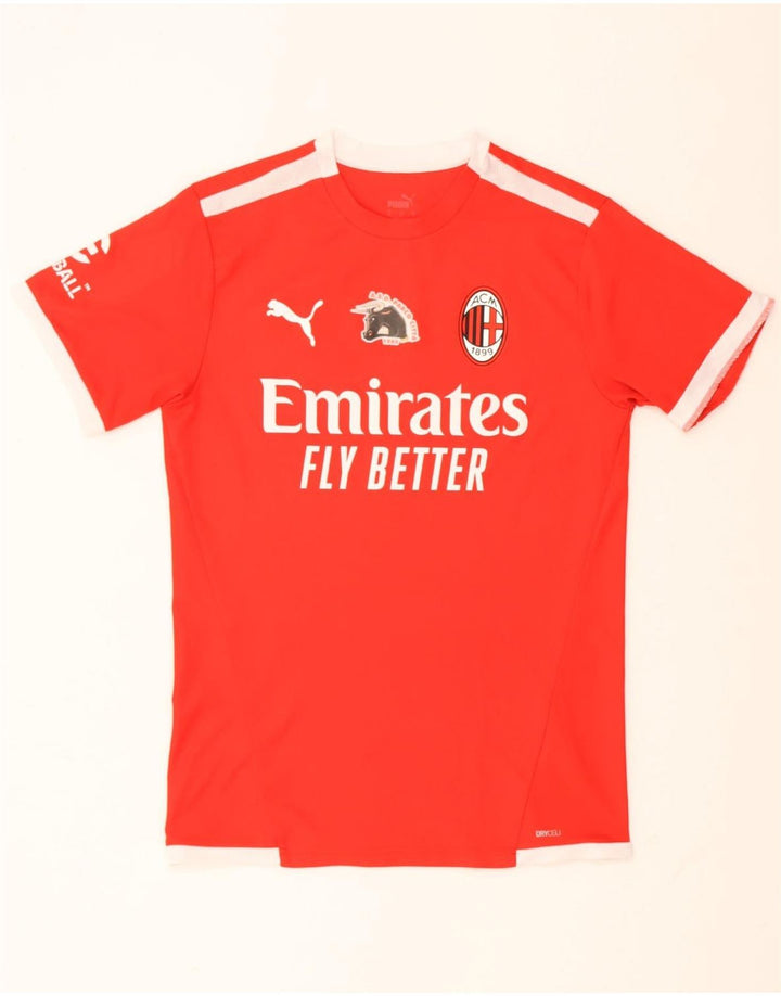 Puma T-Shirt Graphique AC Milan Homme Petit Rouge Colorblock Polyester