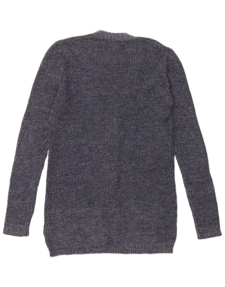 Fat Face Cardigan pour femme en coton bleu marine moyen UK 12