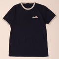Ellesse T-Shirt Graphique Top Bleu Marine Moyen Coton Homme