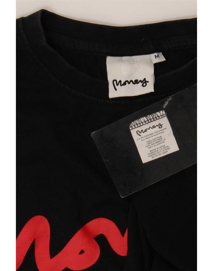 Money T-shirt graphique pour homme en coton noir moyen
