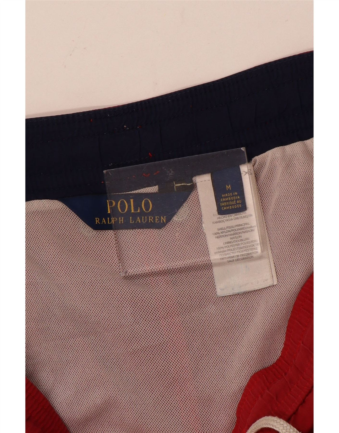 Polo Ralph Lauren Short de bain homme nylon rouge moyen