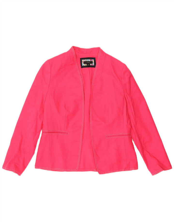 J. Crew Veste blazer ouverte pour femme US 8 Lin rose moyen