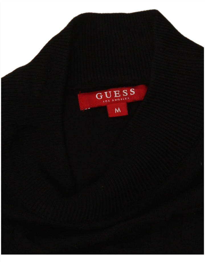 Guess Robe pull graphique pour femme UK 12 Medium Noir Viscose