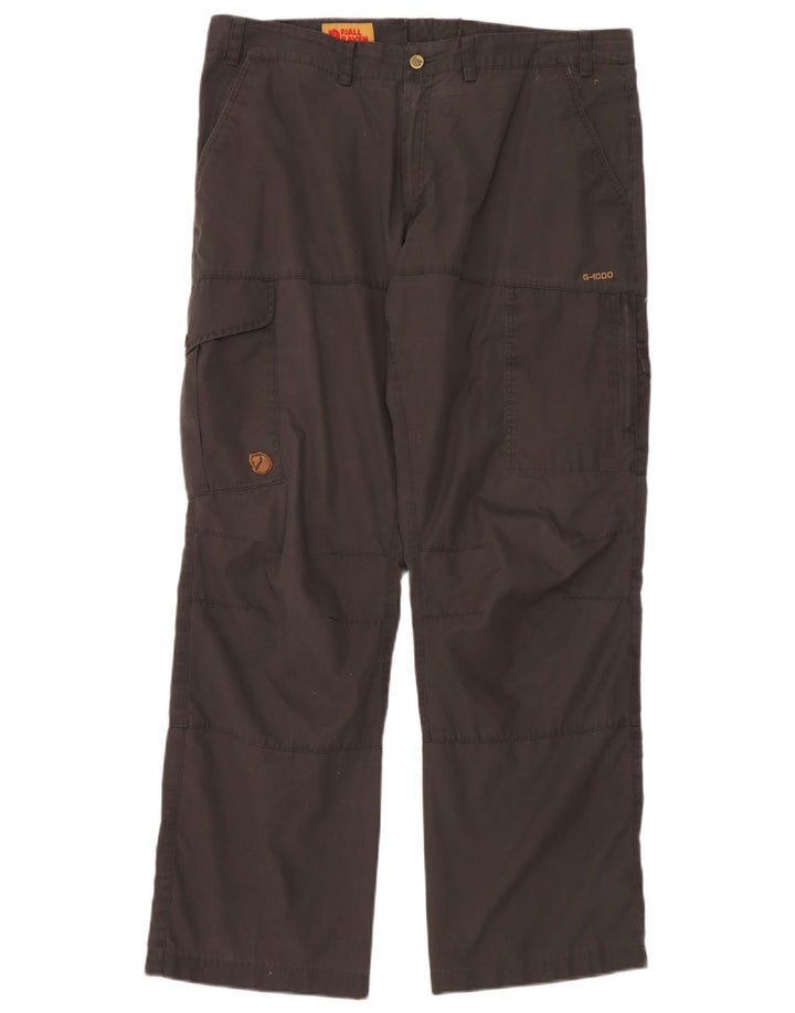 Fjall Raven Pantalon cargo droit pour homme W38 L32 Marron Polyester