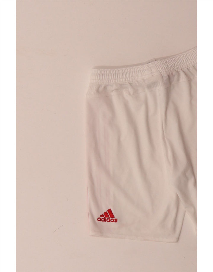 ADIDAS Short de sport Manchester United pour garçon 9-10 ans Blanc Polyester