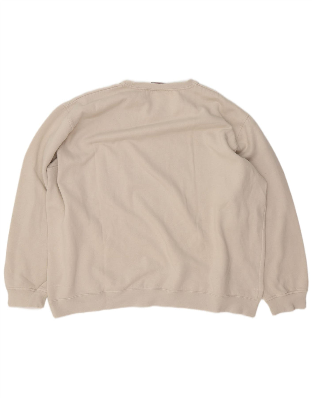 KAPPA Sweat-shirt graphique pour homme en coton blanc cassé 4XL