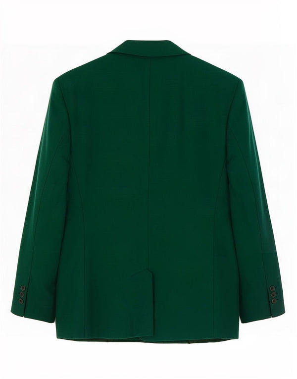 vintage Femmes 5 Bouton Blazer Veste UK 10 Petit Vert