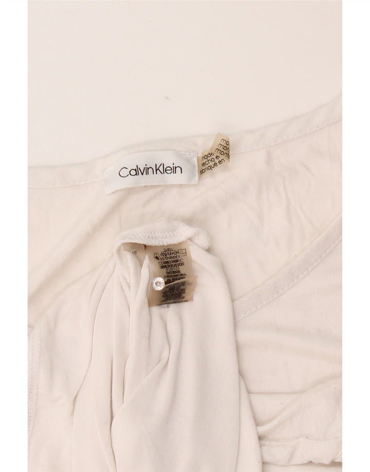 Calvin Klein Débardeur pour femme UK 18 XL Rayonne blanche