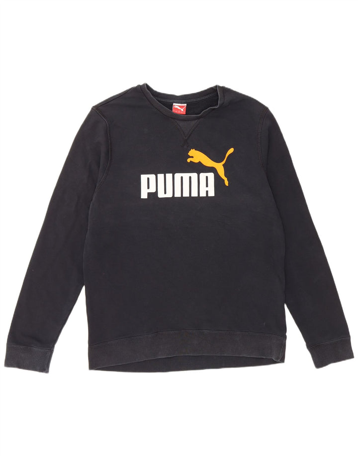 Puma Sweat-shirt graphique pour homme, grand, bleu marine