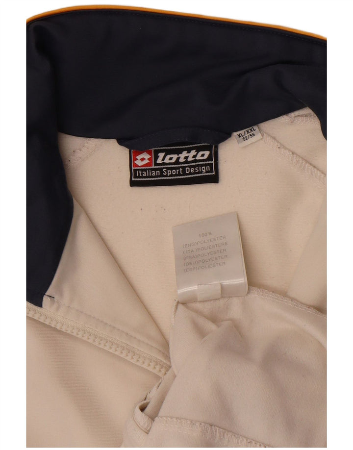 Lotto Veste de survêtement pour homme XL Blanc cassé Colorblock Polyester