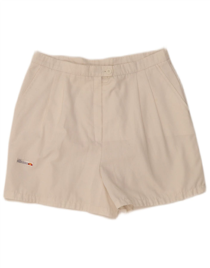 Ellesse Short chino taille haute pour femme Medium W30 Blanc