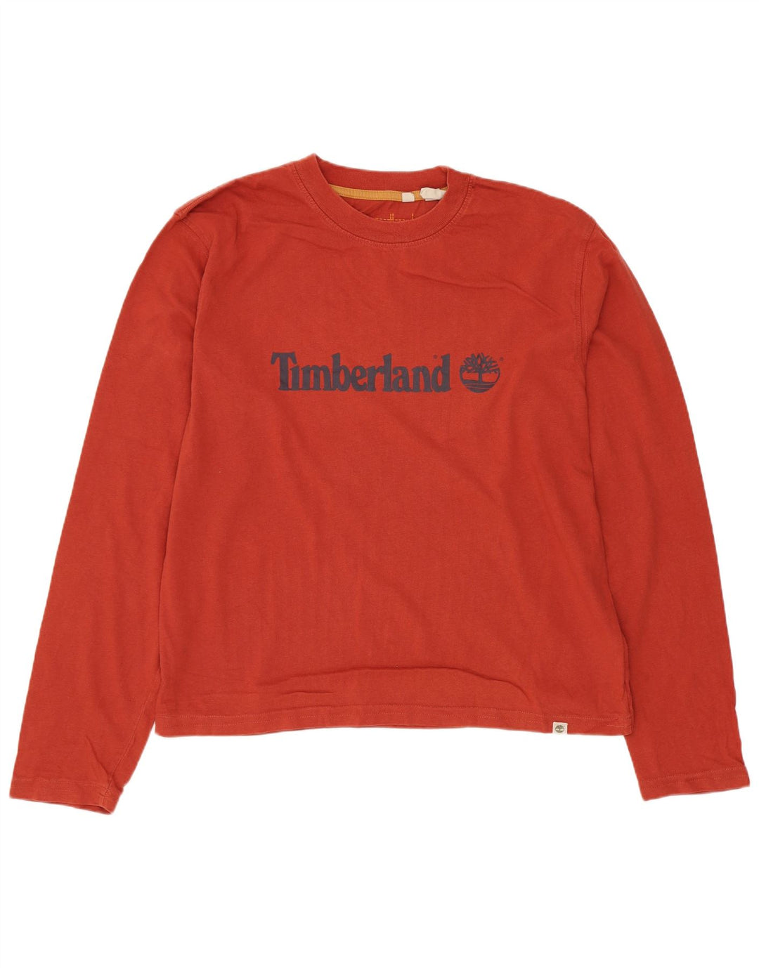 Timberland Haut Graphique à Manches Longues Homme Rouge Moyen Coton