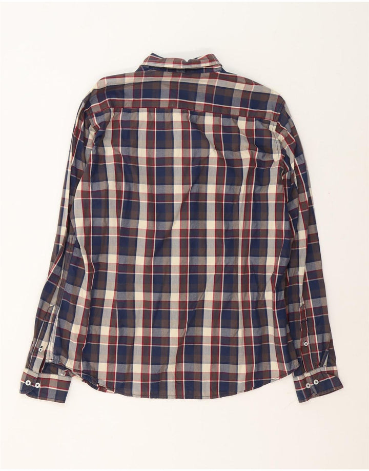 Benetton Chemise XL Coton À Carreaux Multicolore Homme