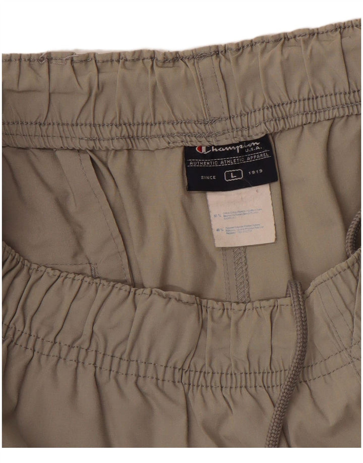 Champion Pantalon de Survêtement Capri Homme Large Beige Coton