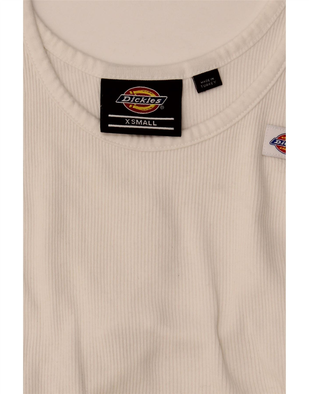 Dickies Débardeur court pour femme UK 4 XS Blanc