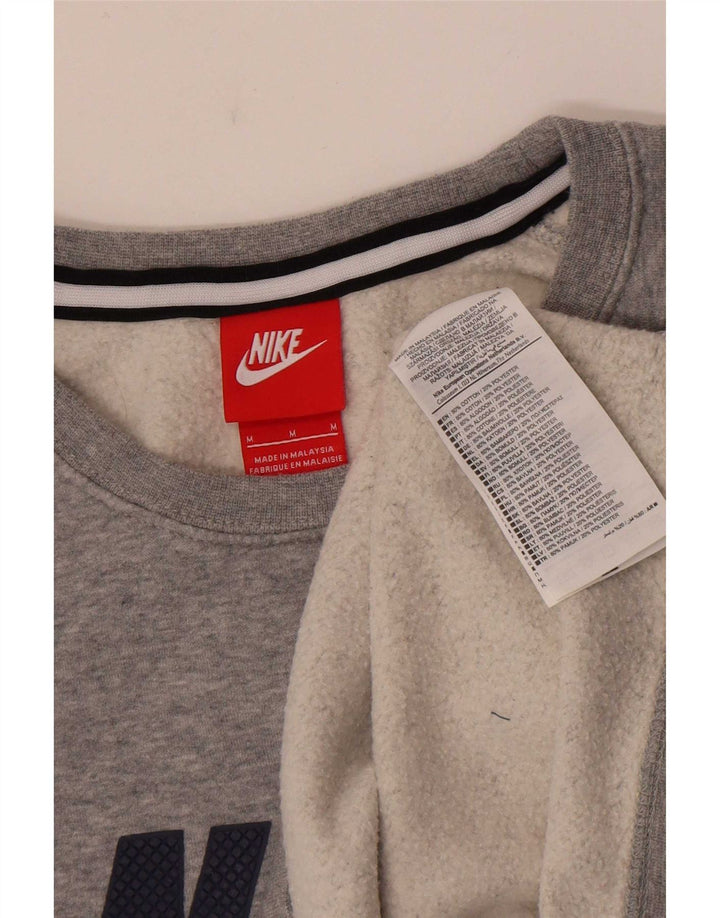 Nike Homme Sweat-Shirt Graphique Gris Moyen Moucheté Coton