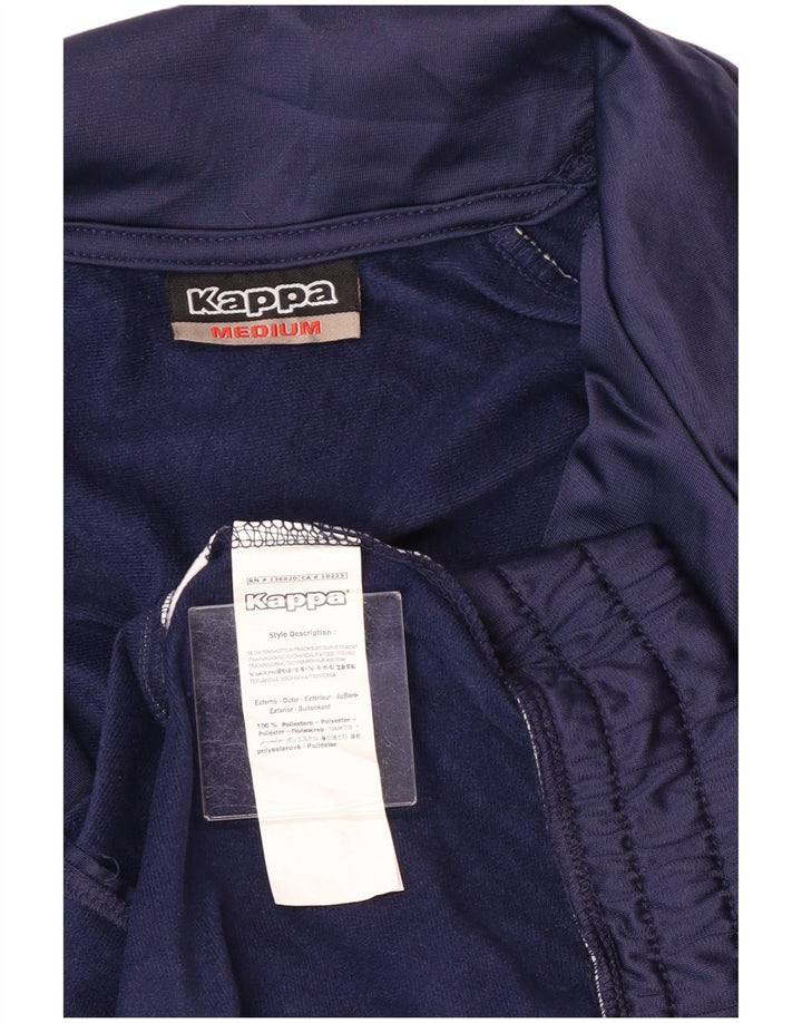 Kappa Veste de Survêtement Homme Bleu Marine Moyen Polyester Colorblock