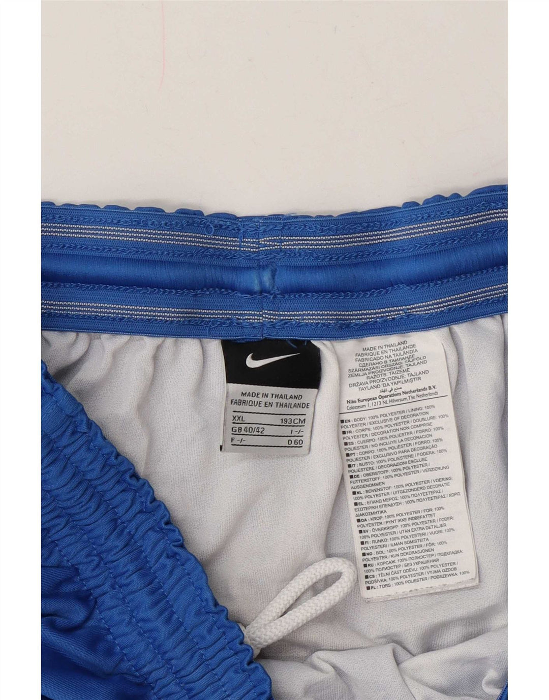 Nike Short de sport pour homme 2XL Bleu Polyester