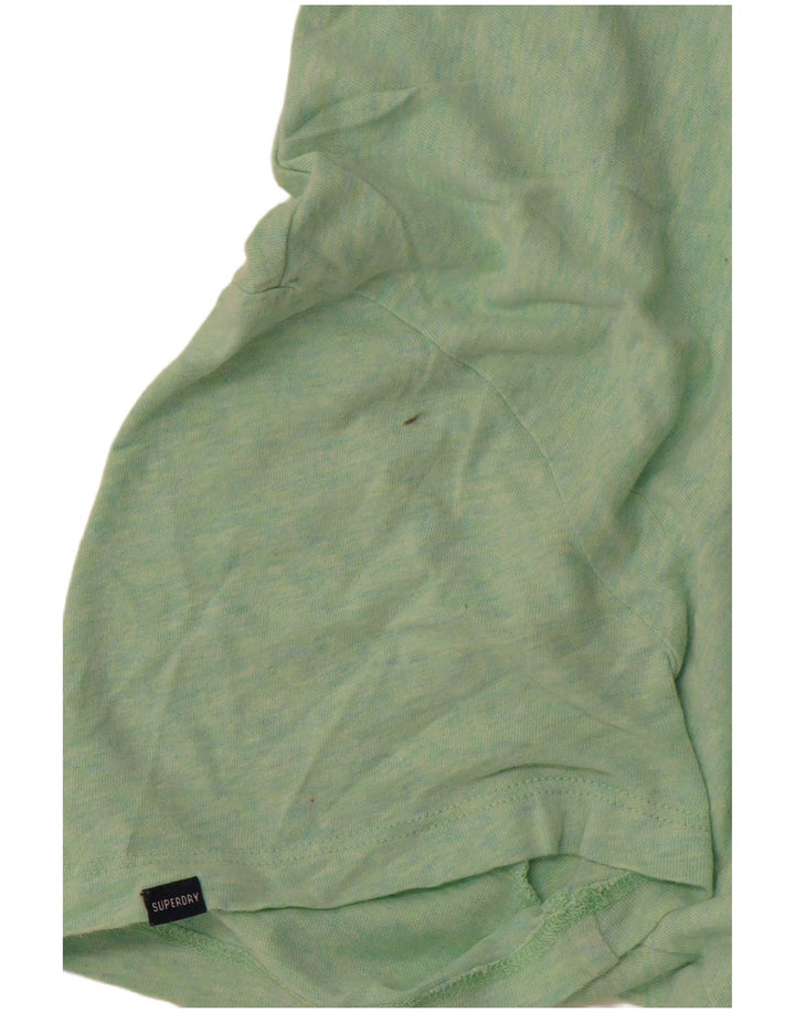 Superdry T-Shirt Homme Top Large Vert Coton