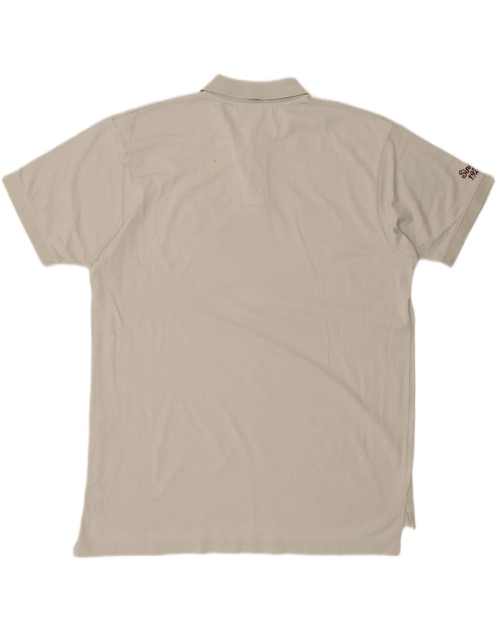 UMBRO Mens Polo Shirt XL White Cotton