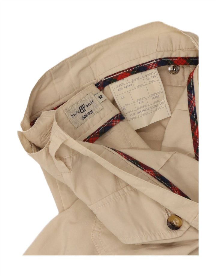BELFE & BELFE Short chino pour homme IT 52 XL W36 Coton beige