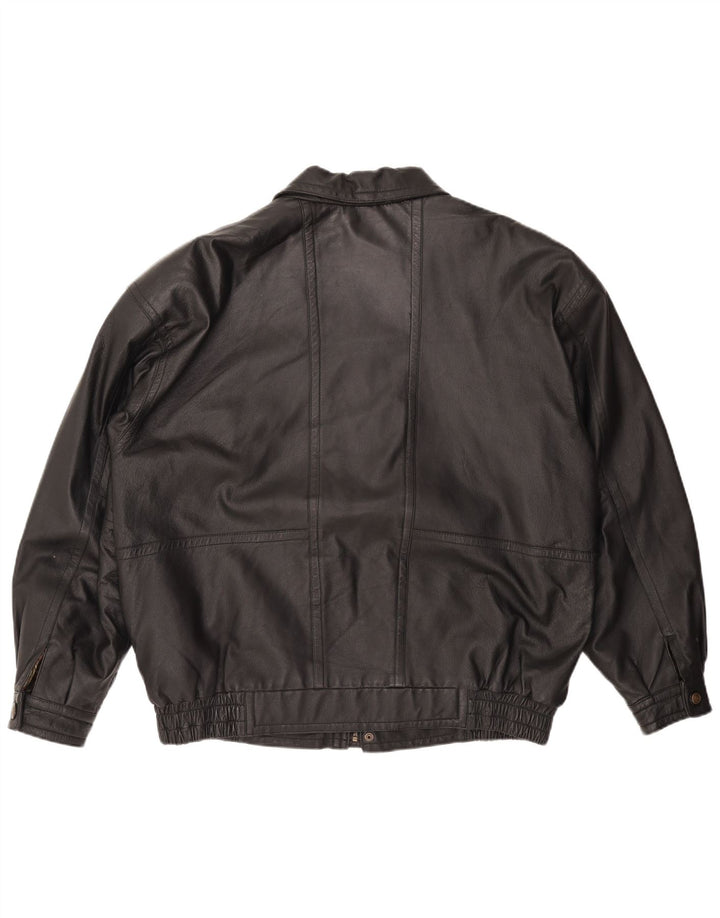 CANDA Veste en cuir pour homme UK 44 2XL Cuir noir