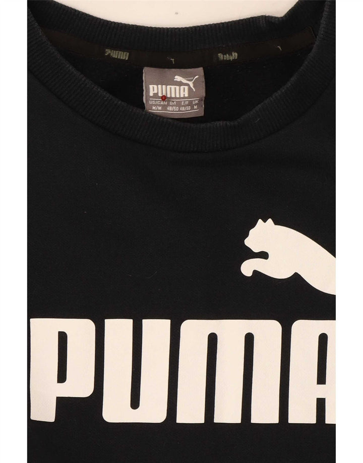 Puma Sweat-shirt graphique pour femme UK 14 Bleu marine moyen Colourblock