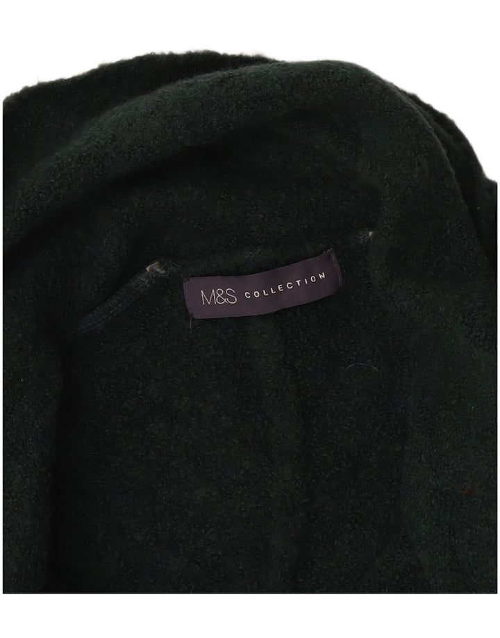 Marks & Spencer Pull cardigan ouvert long pour femme UK 12 Vert moyen