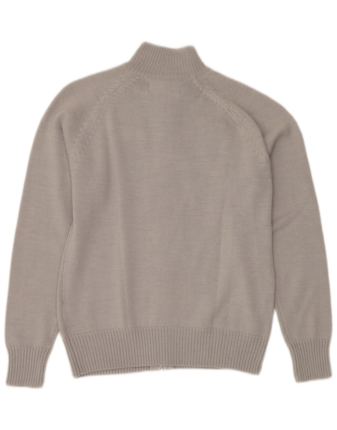 KAPPA Cardigan Femme Pull UK 14 Gris Moyen Colorblock Acrylique