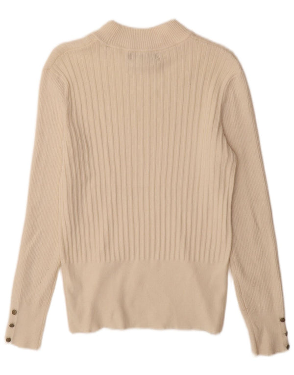 Marks & Spencer Pull col roulé pour femme UK 12 Medium Off White