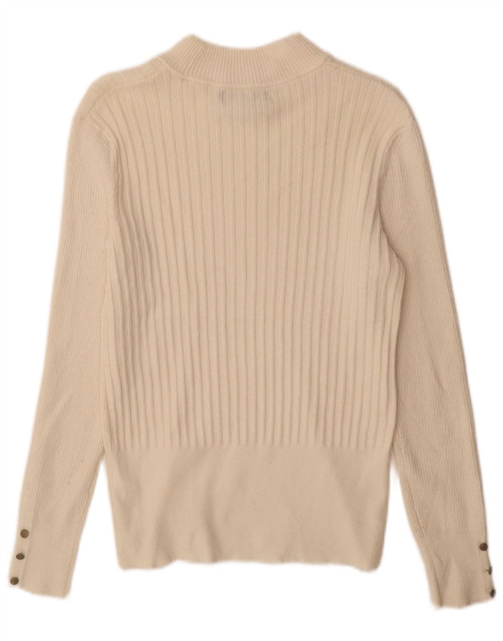 Marks & Spencer Pull col roulé pour femme UK 12 Medium Off White