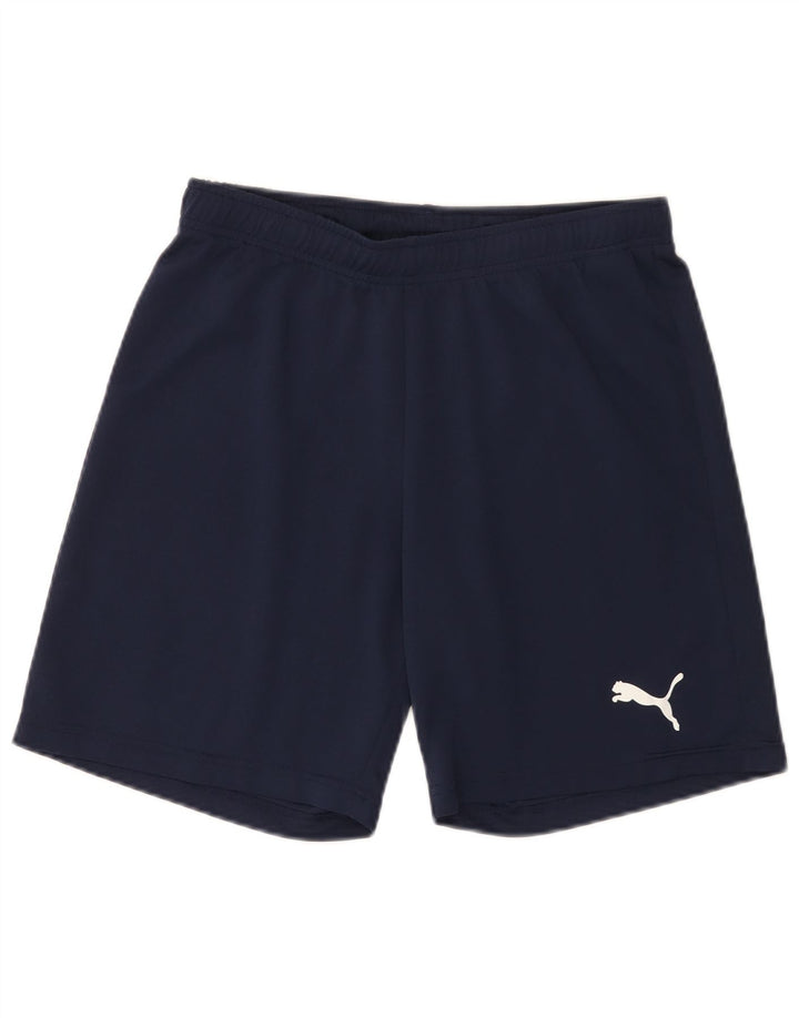 Puma Short de Sport Homme Bleu Marine Moyen Polyester