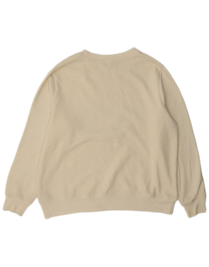 Marks & Spencer Sweat-shirt graphique pour femme UK 16 Large Blanc cassé