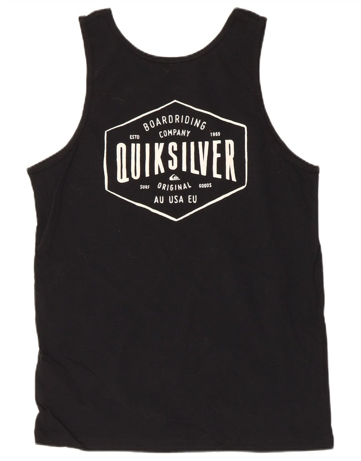 Quiksilver Débardeur Graphique Homme Petit Noir Coton