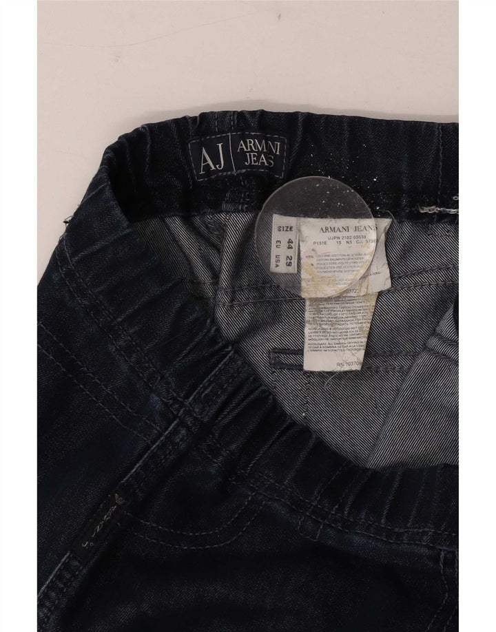 Armani Femme Jean Slim W29 L27 Bleu Marine Coton