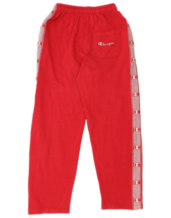 Champion Pantalon de survêtement graphique pour femme UK 12 Medium Red Colourblock