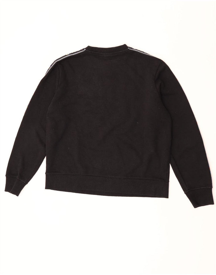 Ellesse Sweat-shirt surdimensionné graphique pour femme UK 10 Small Noir