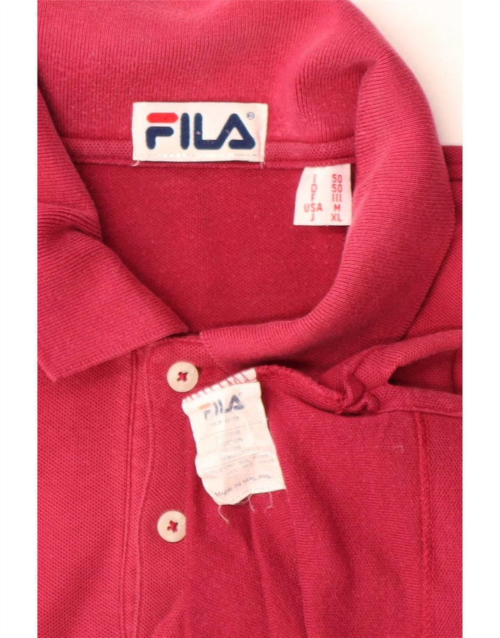 Fila Polo Homme Rose Moyen Coton