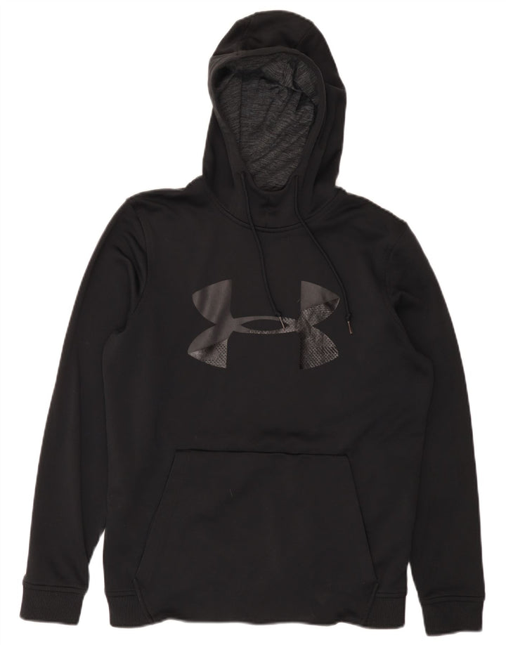Under Armour Pull à Capuche Cold Gear Graphic Homme Noir Petit Polyester