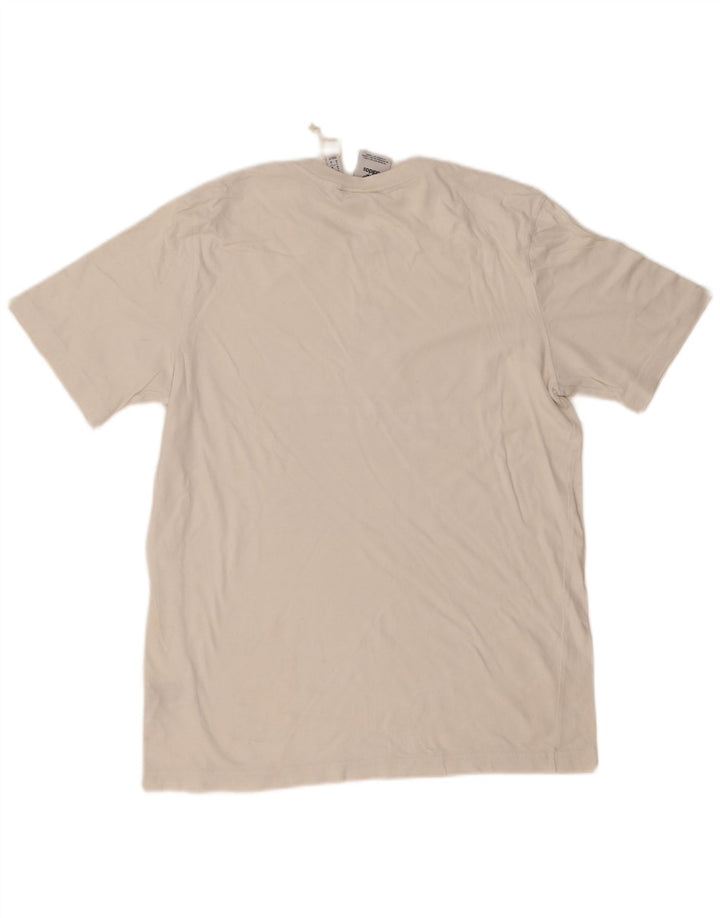 Adidas T-shirt graphique pour homme en coton blanc moyen