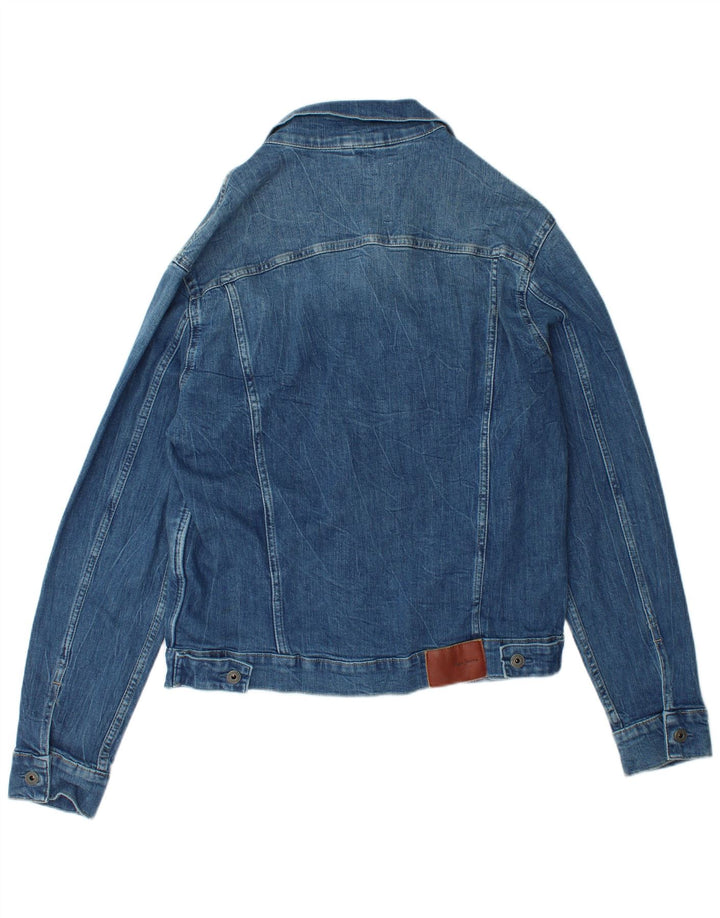 PEPE Jeans Veste en jean pour homme UK 40 Large Bleu Coton