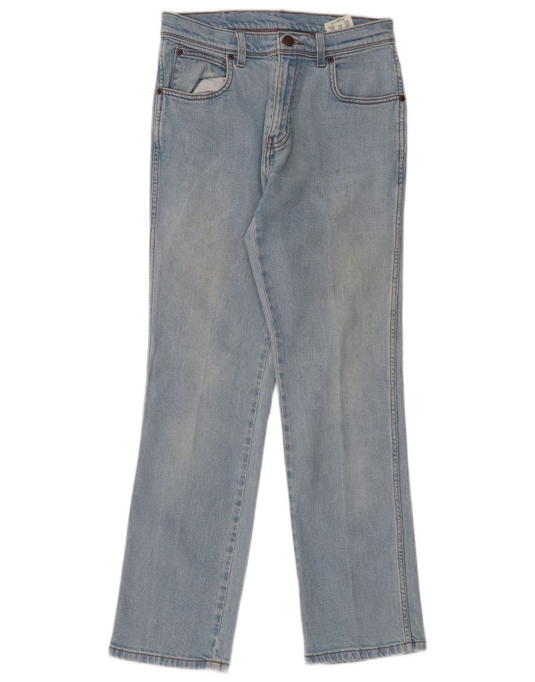 Wrangler Jean droit coupe régulière W30 L32 en coton bleu pour femme